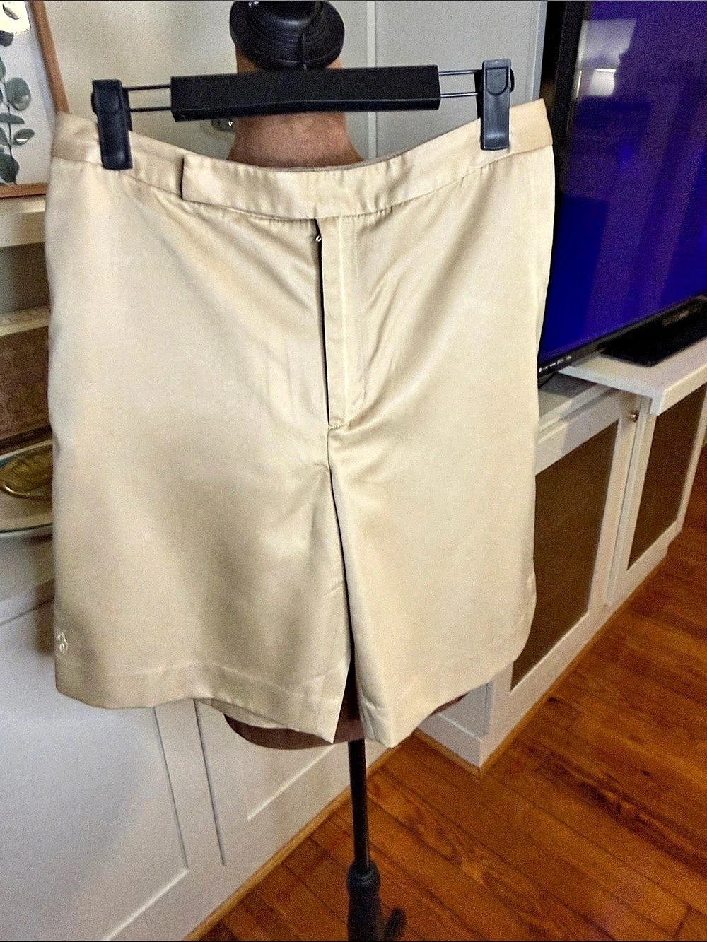 Ralph Lauren Golf Flat Front Shorts in Beige Size 8